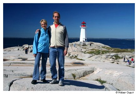 Ela und Holger in Peggy's Cove