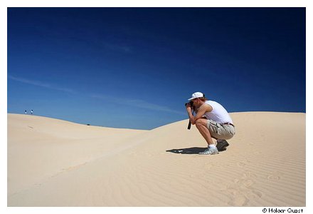 Scharfschtze bei der Arbeit in den Dnen von Corralejo