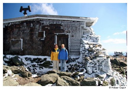 Nicole und Ela auf dem Mount Washington