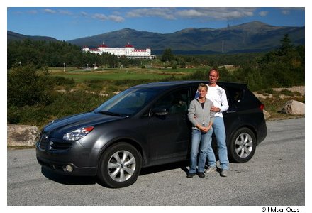 Wir vor dem Mount Washington Hotel