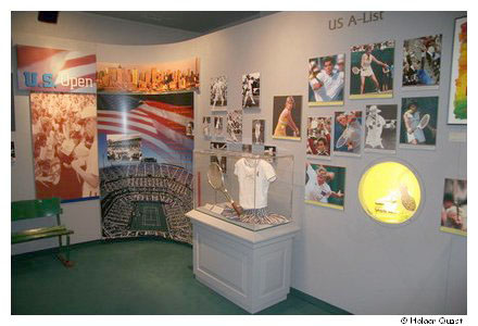 Grand Slam Ausstellung in der Tennis Hall of Fame
