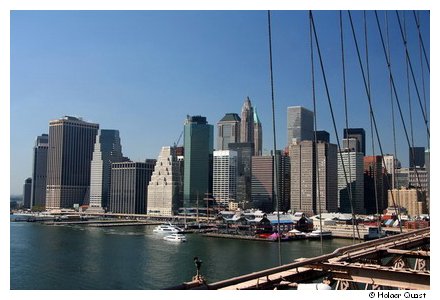 Blick von der  Brooklyn Bridge 