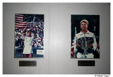 Steffi und Boris bei ihren Siegen bei den US-Open