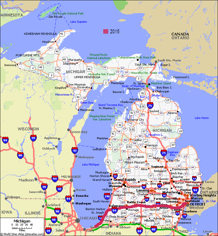 Map Michigan Map Michigan