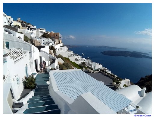 Kraterweg in Imerovigli Santorini Kraterweg in Imerovigli Santorini