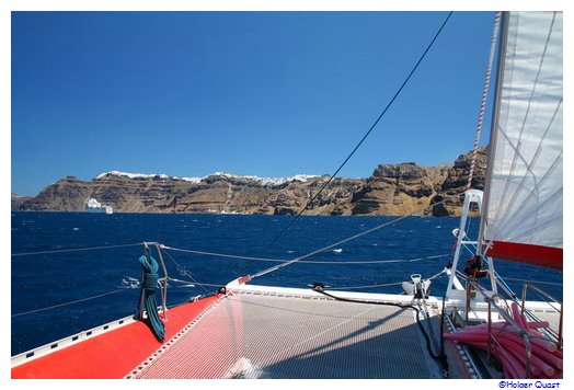 Dream Catcher nimmt Kurs auf Thira Santorini