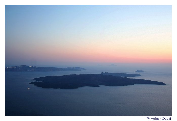 Sonnenuntergang auf Santorini - Caldera Sonnenuntergang Santorin