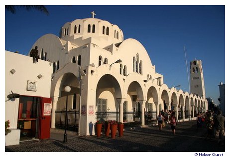 Orthodoxen Kathedrale in Santorini