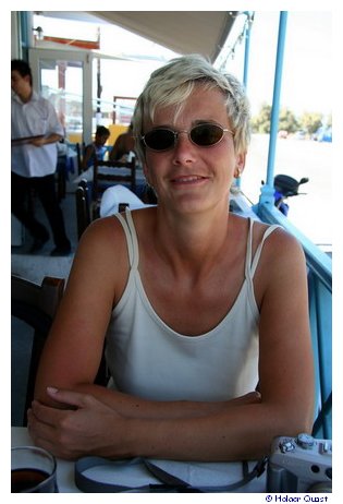 Ela bei einer Pause in Monolithos