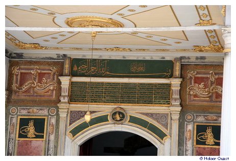 Schriftzeichen am Tor der Gl�ckselligkeit - Topkapi Palast