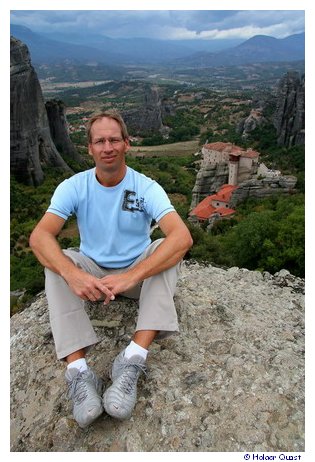 Holger am Meteora Aussichtspunkt