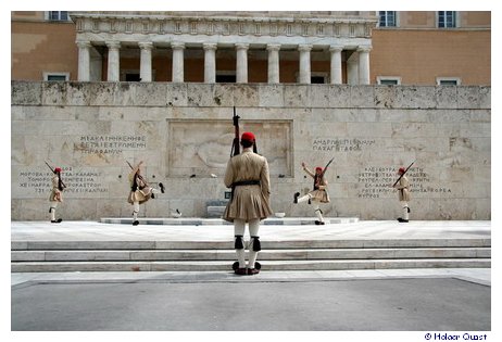 Wachwechsel vor dem Pr�sidentenpalast