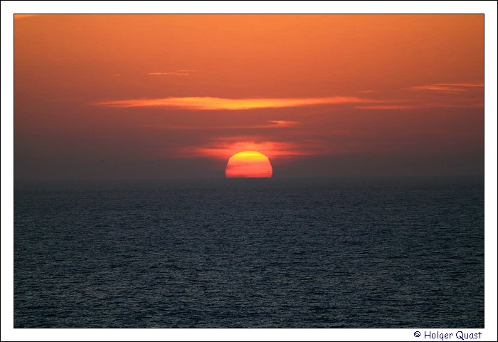 Sonnenuntergang auf dem Meer