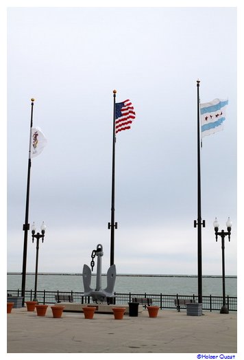 Föaggen am Navy Pier Chicago