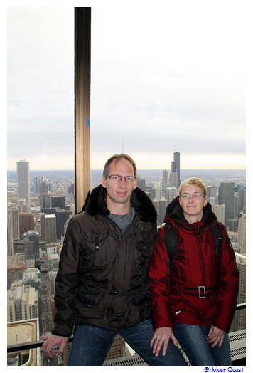 Ela und Holger auf dem Hancock Tower Ela und Holger auf dem Hancock Tower