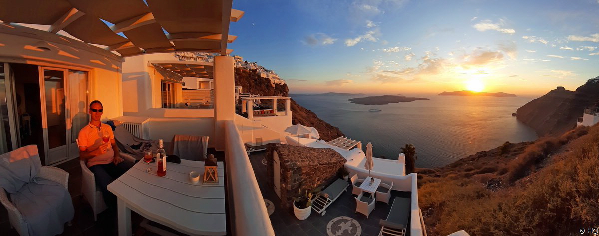 Sonnenuntergang auf Santorini - Agali Houses Hotel