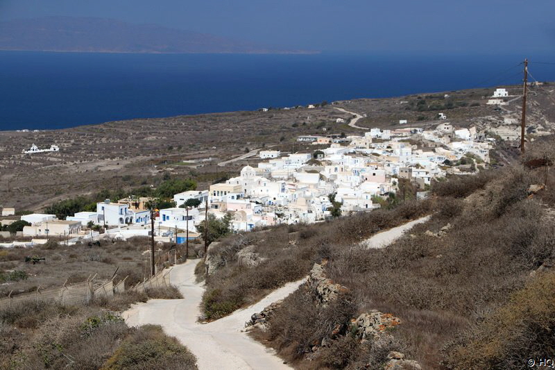 Blick auf Manolas Thirassia Santorini