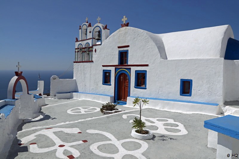 Kirche Profitis Ilias auf Thirassia Santorini