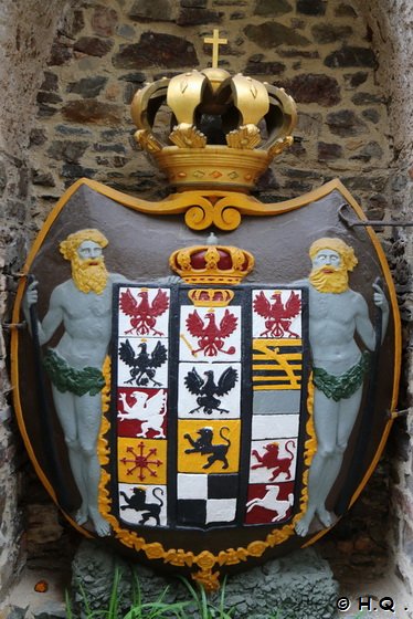 Wappen der Burg Rheinstein im Mittelrheintal 