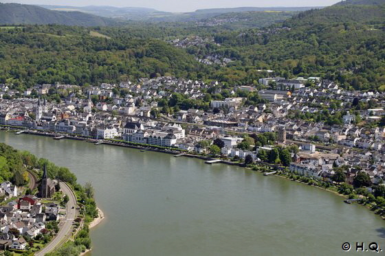Boppard von der Terrasse des Restaurants GedeonsEck - Boppard Boppard von der Terrasse des Restaurants GedeonsEck - Boppard