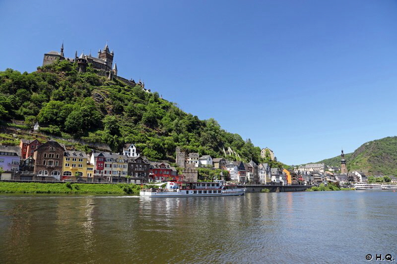 Blick ber die Mosel auf Cochem