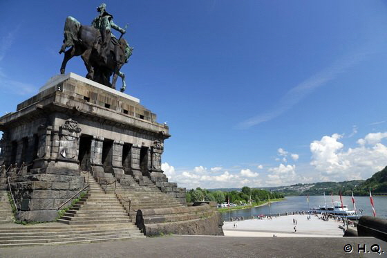 Reiterstandbild desdeutschen Kaiser Wilhelm I - Deutsches Eck - Koblenz