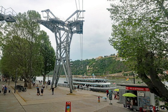 Seilbahn zur Festung Ehrenbreitstein in Koblenz