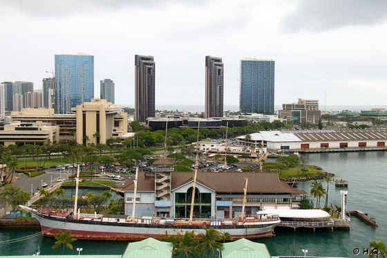 Blick vom Aloha Tower - Honolulu