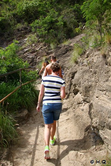 Ela auf dem Diamond Head Summit Trail