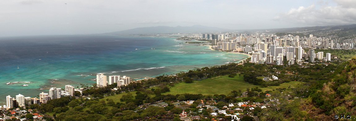 Honolulu von Diamond Head Viewpoint