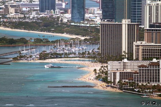 Waikiki Beach vom Diamond Head Waikiki Beach vom Diamond Head