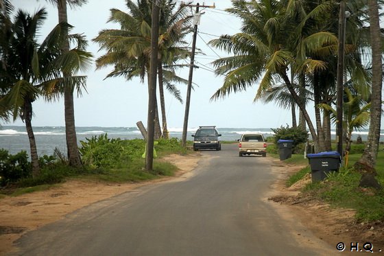 Anini Road Kauai - Zufahrt zum Anini Beach