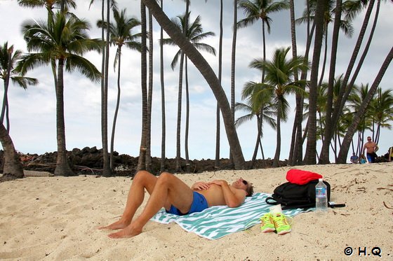 Holger am Mahai'ula Beach Big Island Hawaii Holger am Mahai'ula Beach Big Island Hawaii