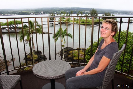 Blick auf die Hilo Bay vom Castle Hilo Hawaiian Hotel Big Island Hawaii