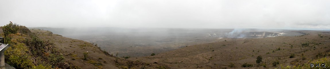 Halema'uma'u Crater vom Jaggar Musem Volcanoes National Park Halema'uma'u Crater vom Jaggar Musem Volcanoes National Park