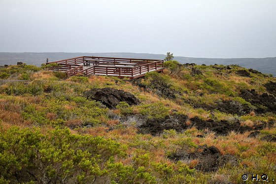 Aussichtspunkt an der Chain of Craters Rd.  im Volcanoes National Park