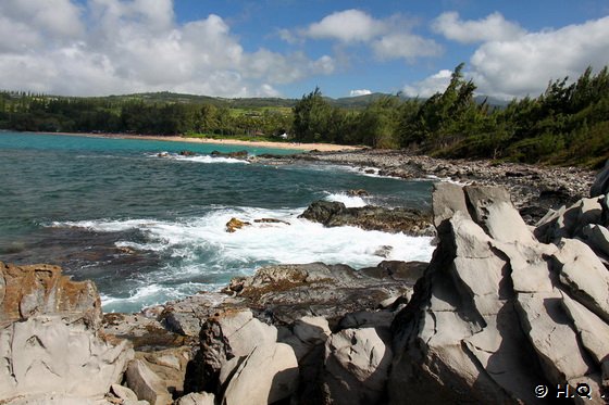 Dragon's Teeth und im Hintergrund der D.T. Fleming Beach Dragon's Teeth und im Hintergrund der D.T. Fleming Beach