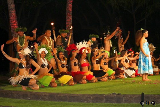 Ende der Old Lahaina Luau Show