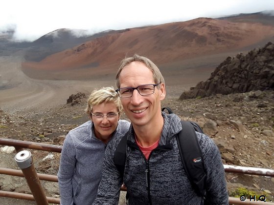 Ela und Holger im Haleakala National Park Mauai Hawaii