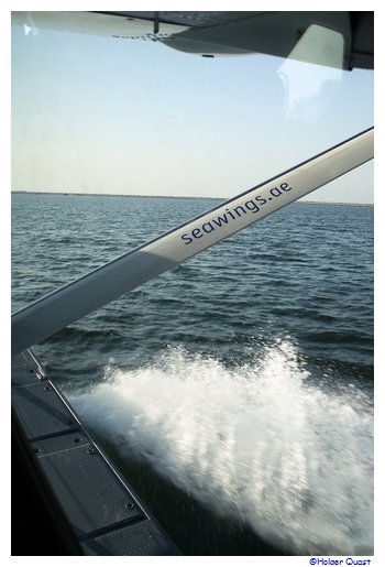 Start des Wasserflugzeugs