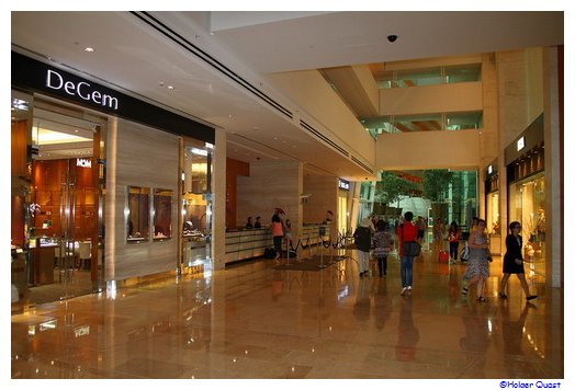 Shops im Marina Bay Sands Hotel- Singapur