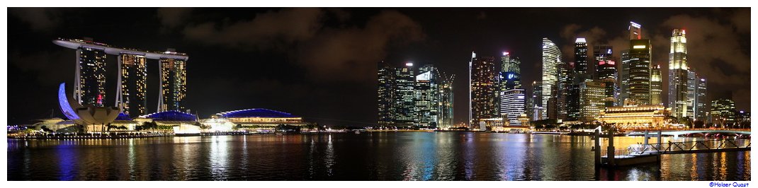 Singapur Marina Bay by night