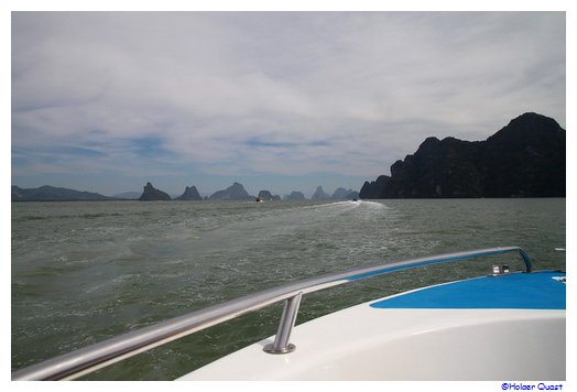 Phang Nga Nationalpark mit dem Speedboot