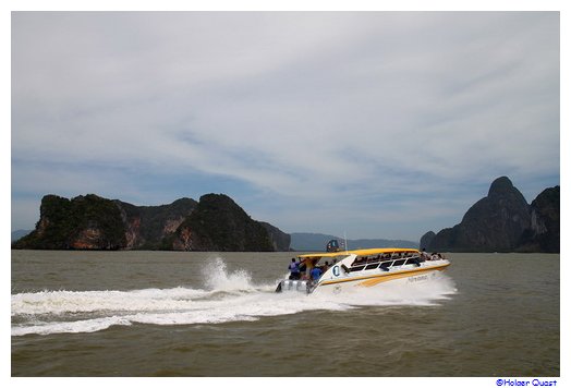 Phang Nga Nationalpark mit dem Speedboot