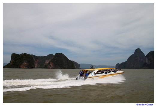 Phang Nga Nationalpark mit dem Speedboot Phang Nga Nationalpark mit dem Speedboot