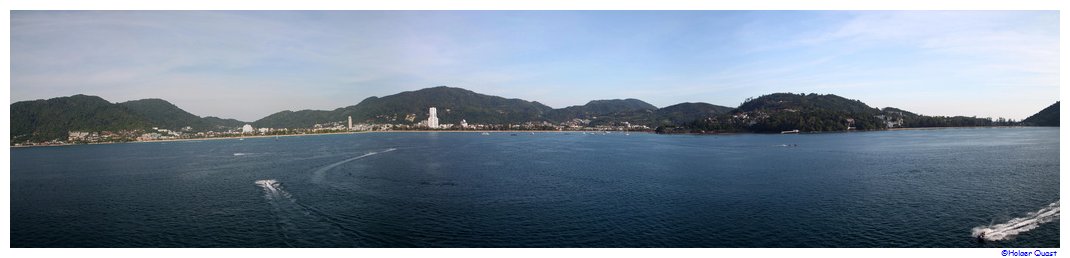 Petong Beach Thailand vom Schiff