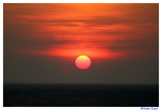 Sonnenuntergang vor Penang - Malaysia