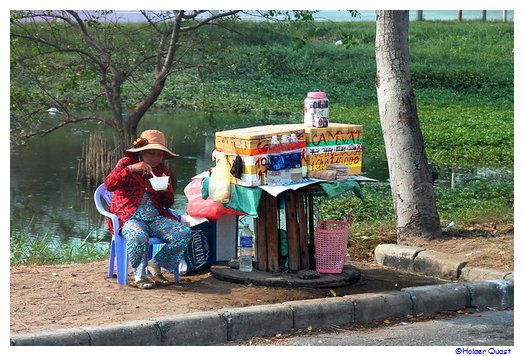 Straenverkuferin in Vietnam