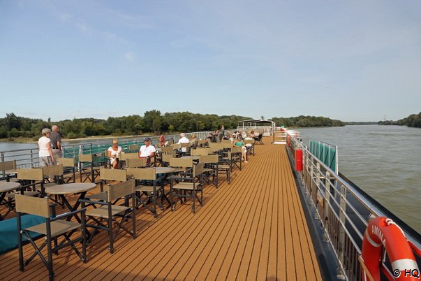 Sonnendeck der MS Amina