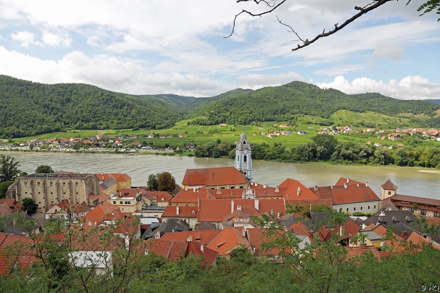 Blick von oben auf D�rnstein